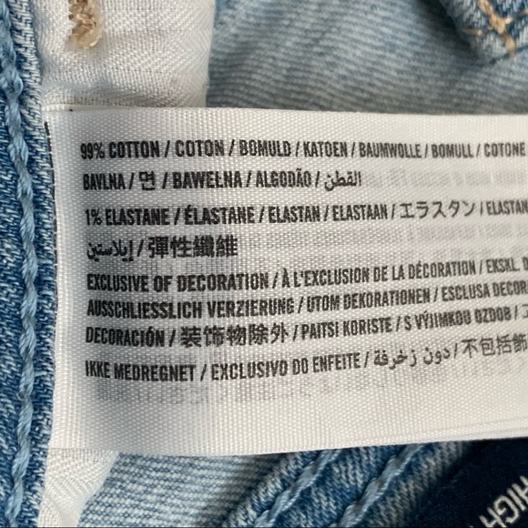 HOLLISTER denim shorts Size 25 light-wash High Rise Vintage Short high w… - Picture 8 of 9